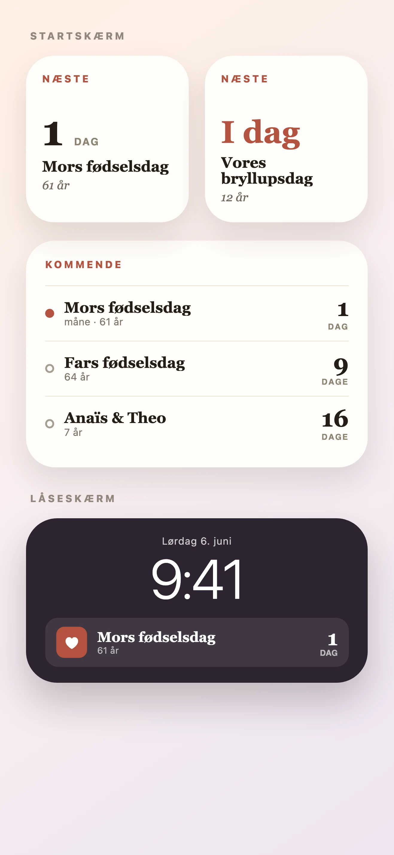Widget Til Fødselsdag Nedtælling — Loomday