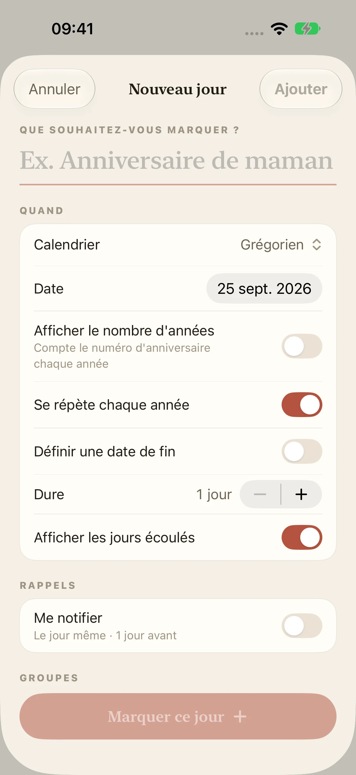 Rappel Anniversaire Et Calendrier — Loomday