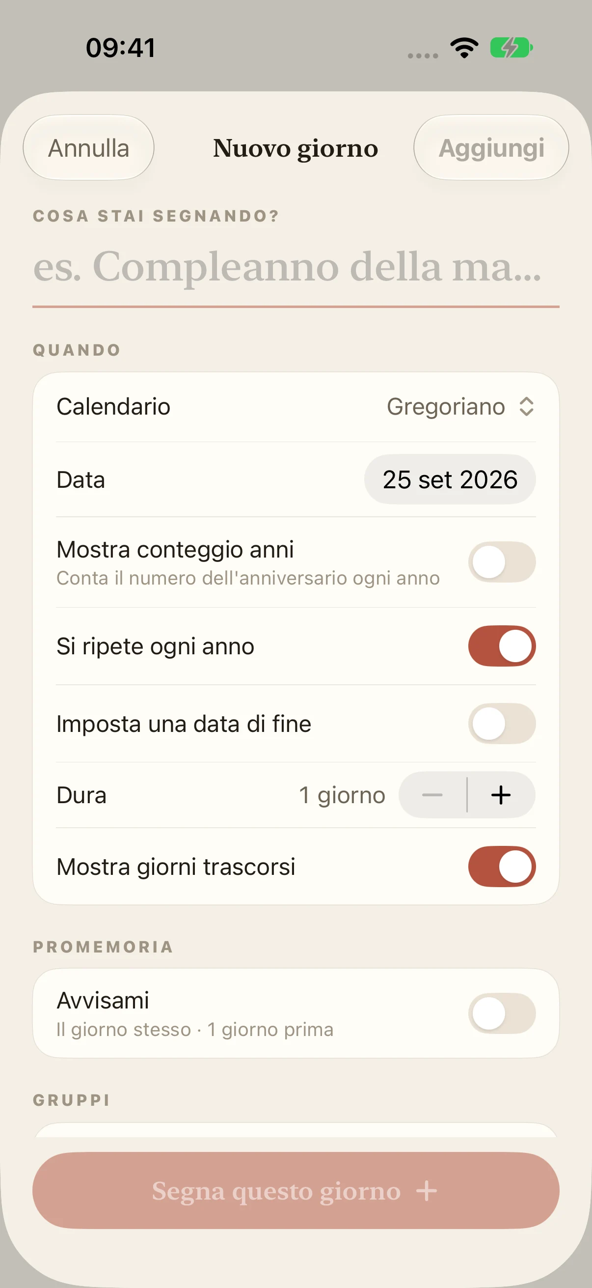 Compleanno Promemoria E Calendario — Loomday