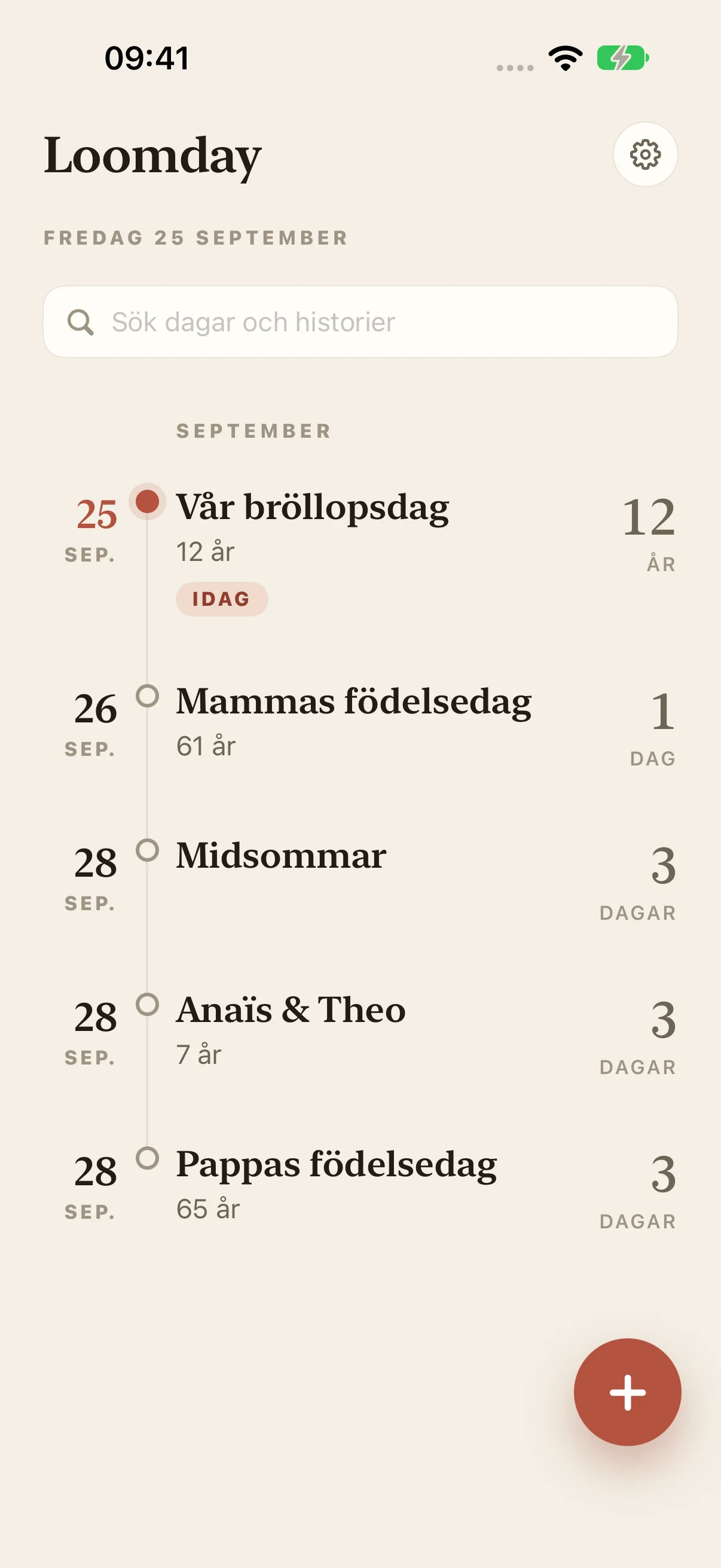 Födelsedagskalender Med Påminnelse — Loomday