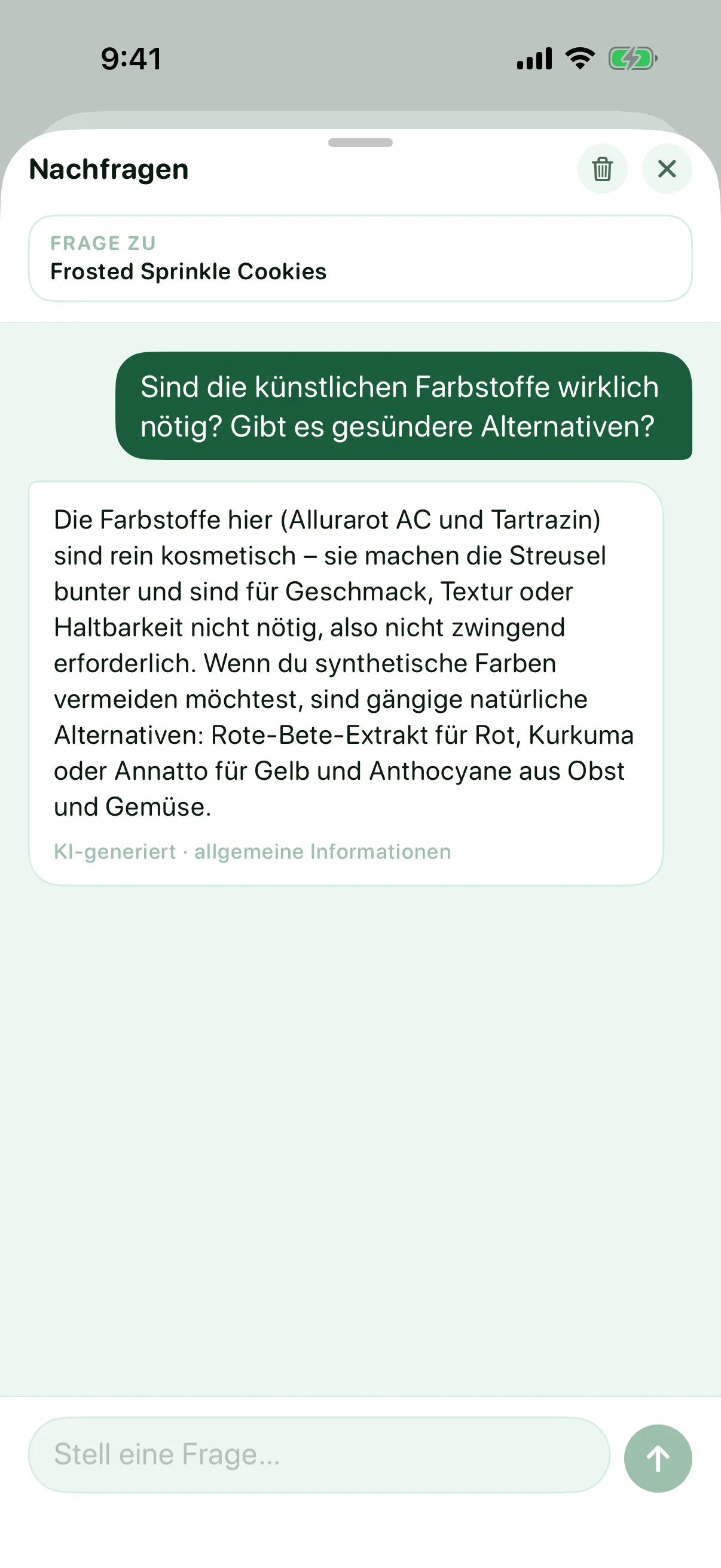 Nachfragen (Pro) — Myredient