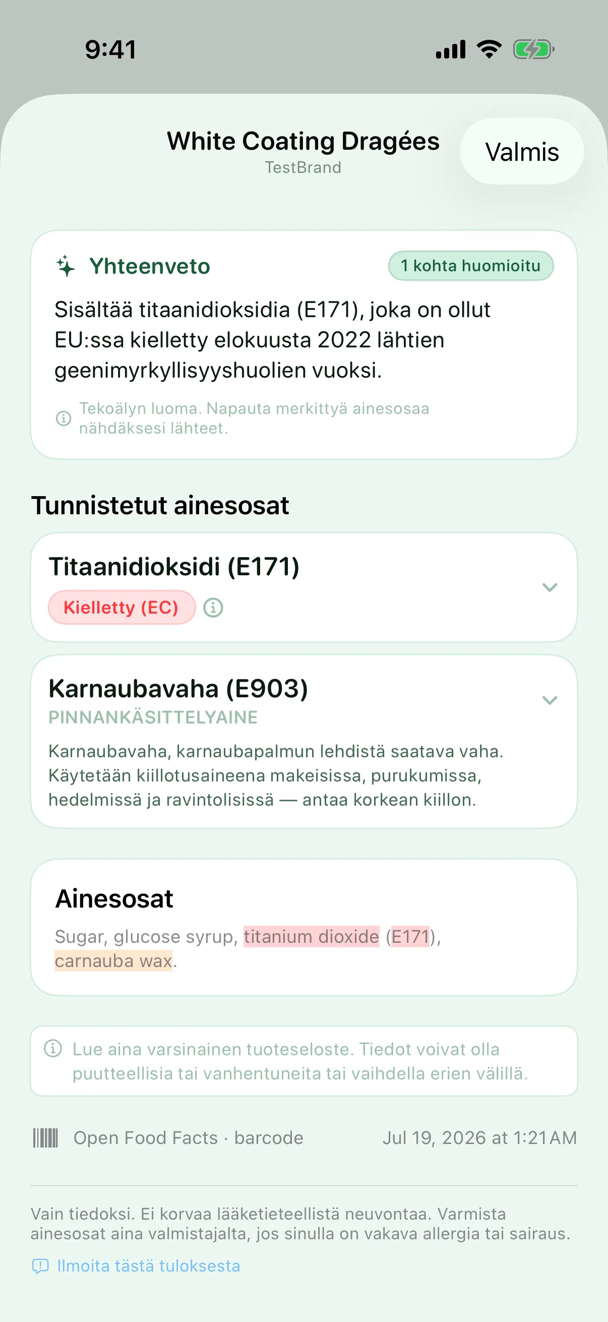 Säädellään eri tavoin eri puolilla maailmaa — Myredient