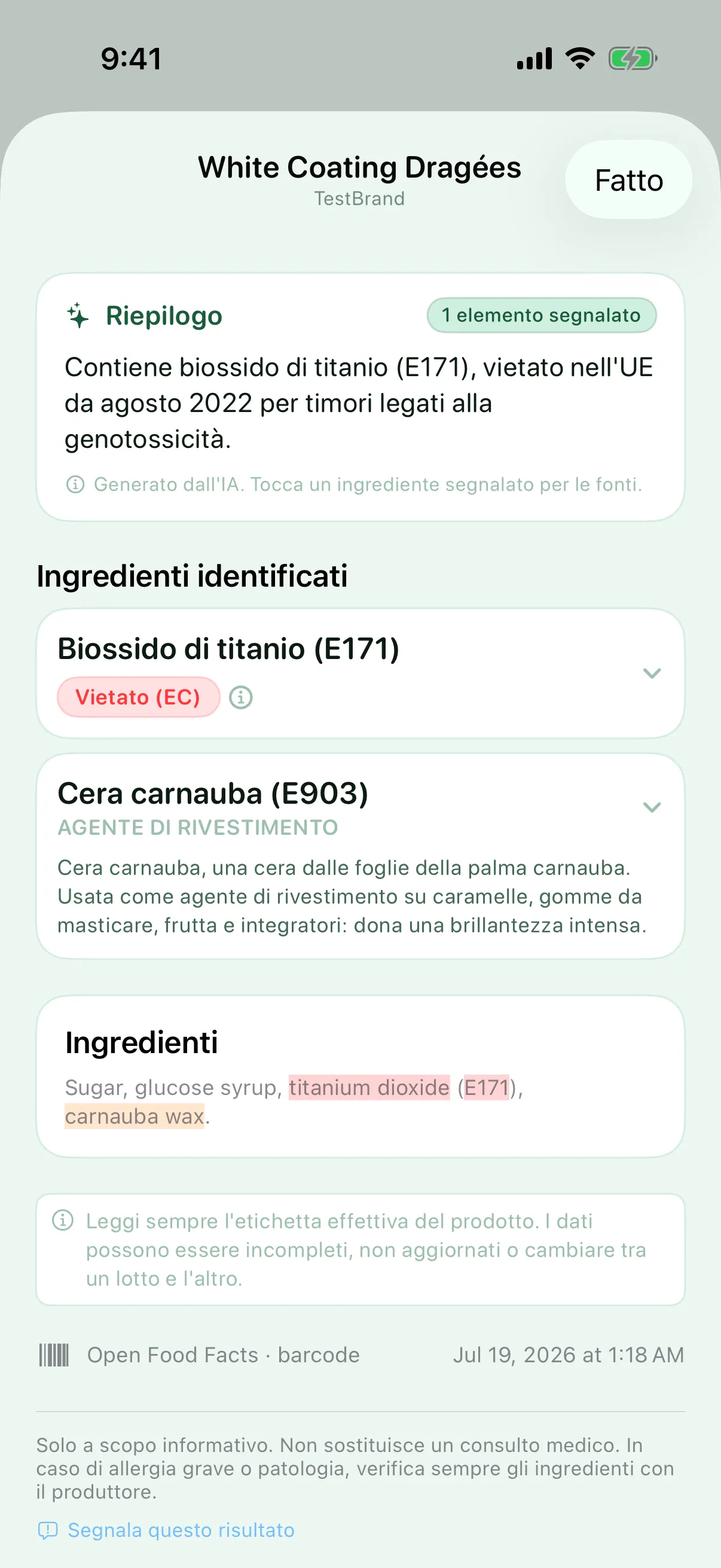 Regolamentati in modo diverso nel mondo — Myredient